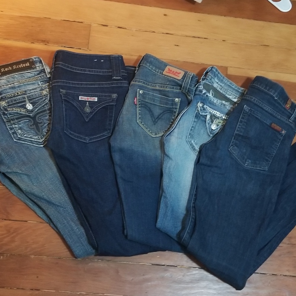 5 pairs of Jean's bundle size 26 27
